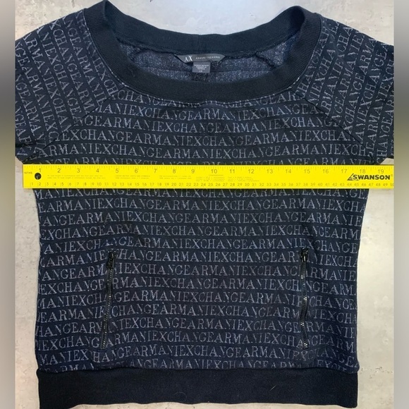 Authentic Armani Exchange 3/4 Sleeve Crewneck Sweater, Size  L - Picture 5 of 9